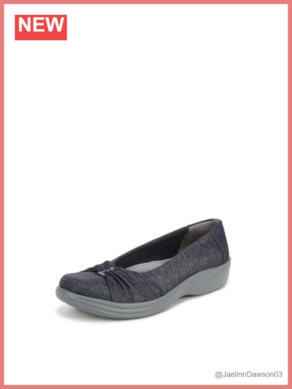 Fabric Low Top Slip-On Loafer Comfort Flat